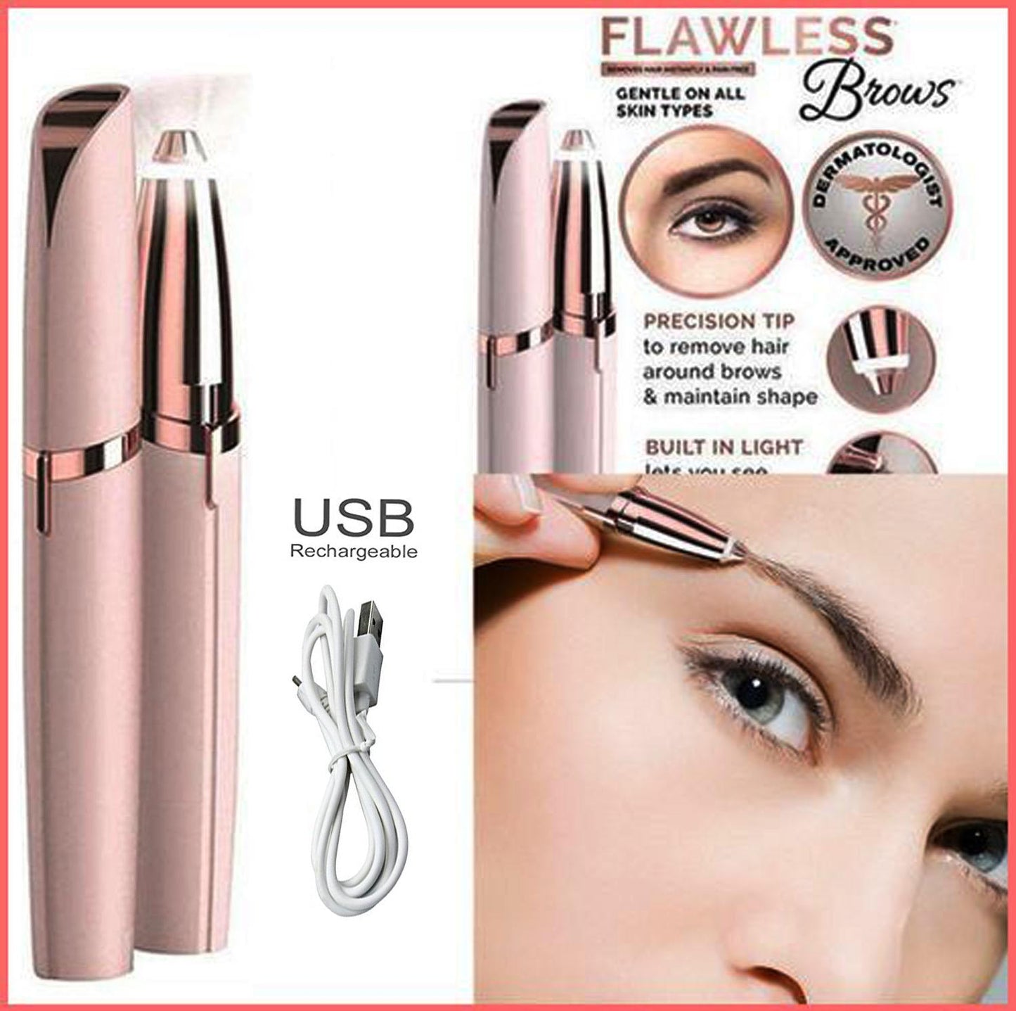 Rechargeable Flawless Eyebrow Hair