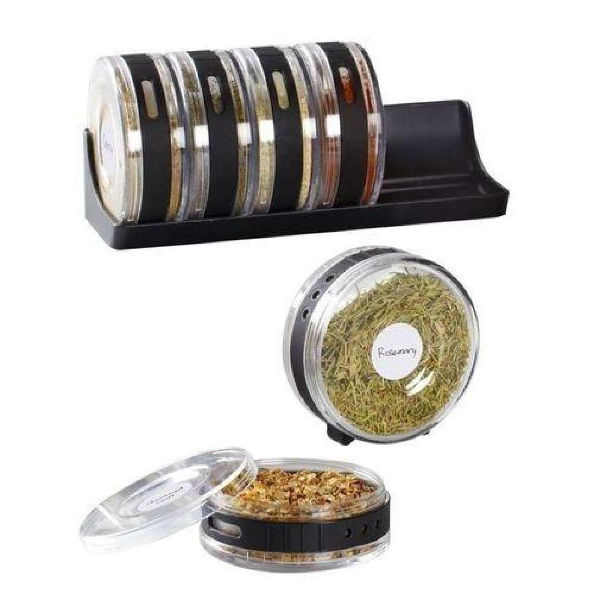 Cylinder Spice Rack Seasonings