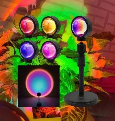 Sunset Lamp Rainbow Projection