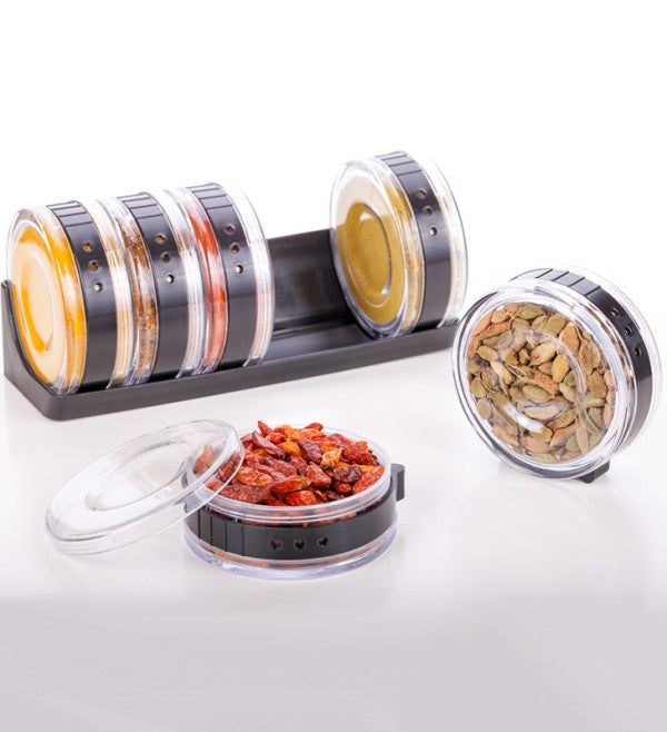 Cylinder Spice Rack Seasonings