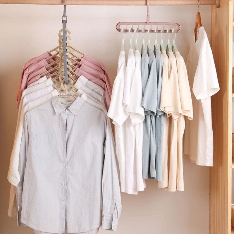 (Pack of 5) Adjustable Multipurpose Plastic Hangers