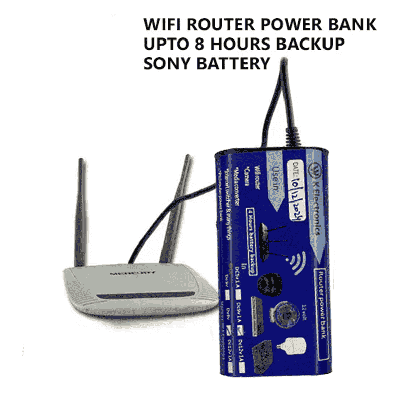 ( FREE HOME DELIVERY ) WiFi Router UPS Power Bank 9 Volts - 4 Hours Guaranteed Backup - Tp Link Tenda PTCL & Other Routers