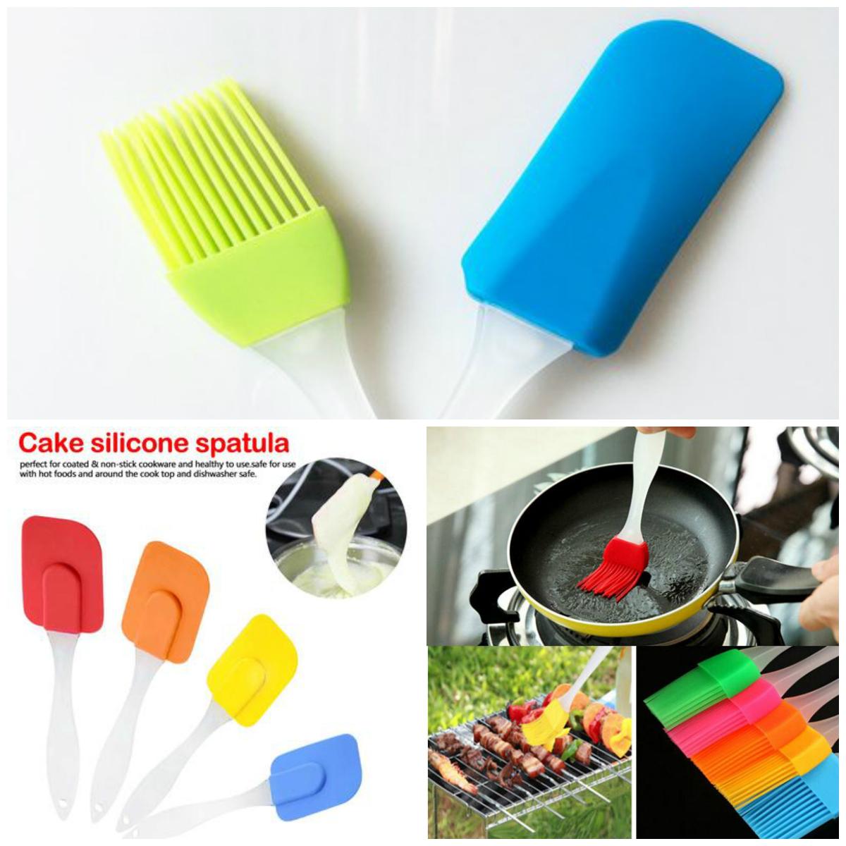 2 Pair 4PCS -  Spatula & BBQ Oil Brush