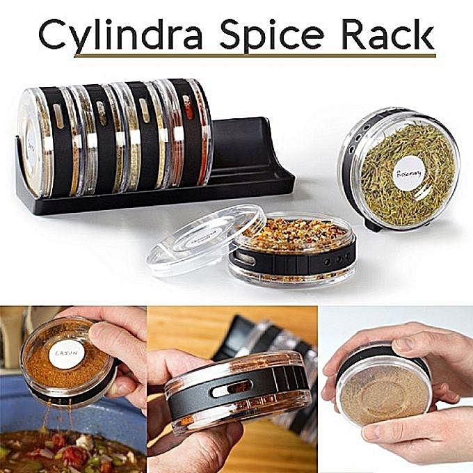 Cylinder Spice Rack Seasonings