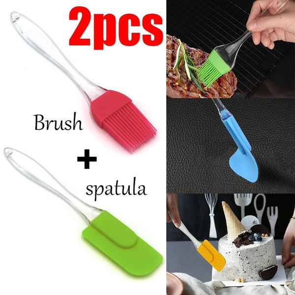 2 Pair 4PCS -  Spatula & BBQ Oil Brush