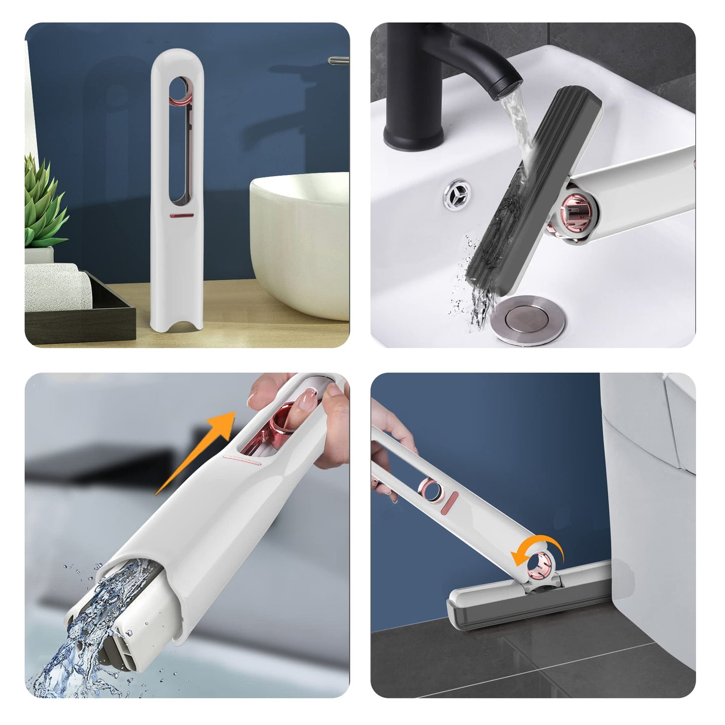 Portable Self-Squeeze Mini Mop