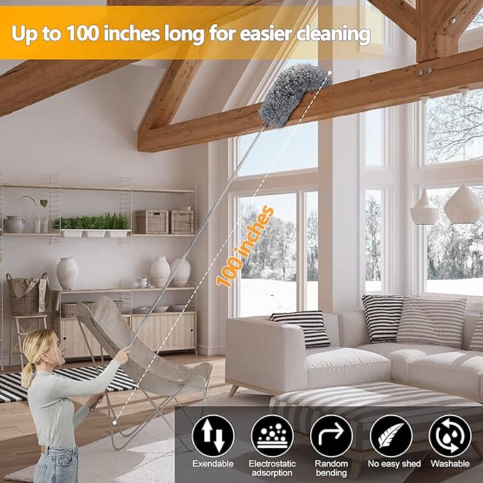 Flexible Microfiber Feather Duster