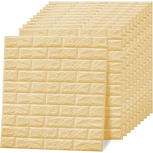 3D Brick Design Self-Adhesive