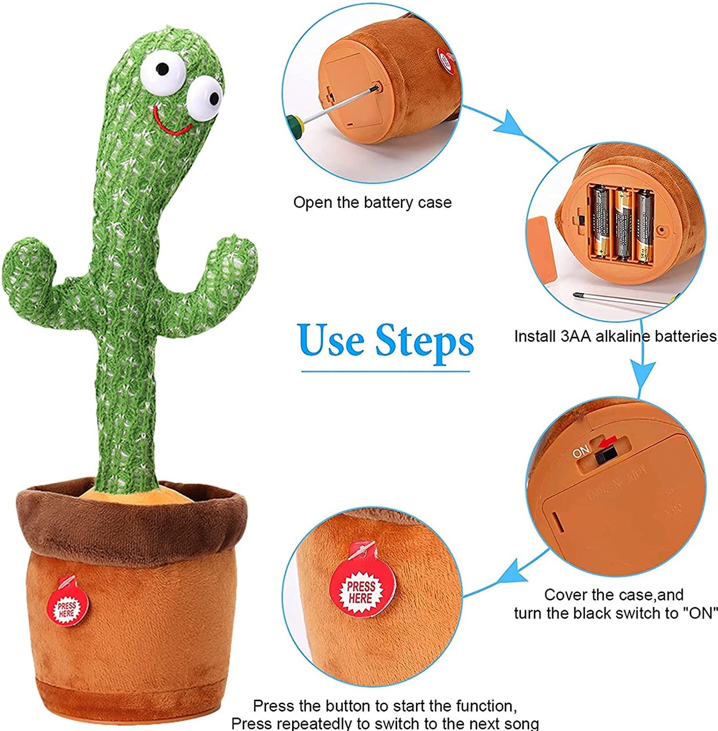 Dancing Cactus Toy with