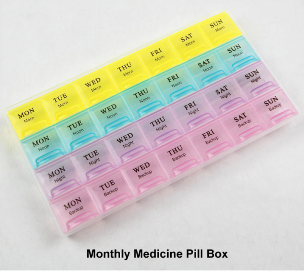 Monthly Pill Box ampm