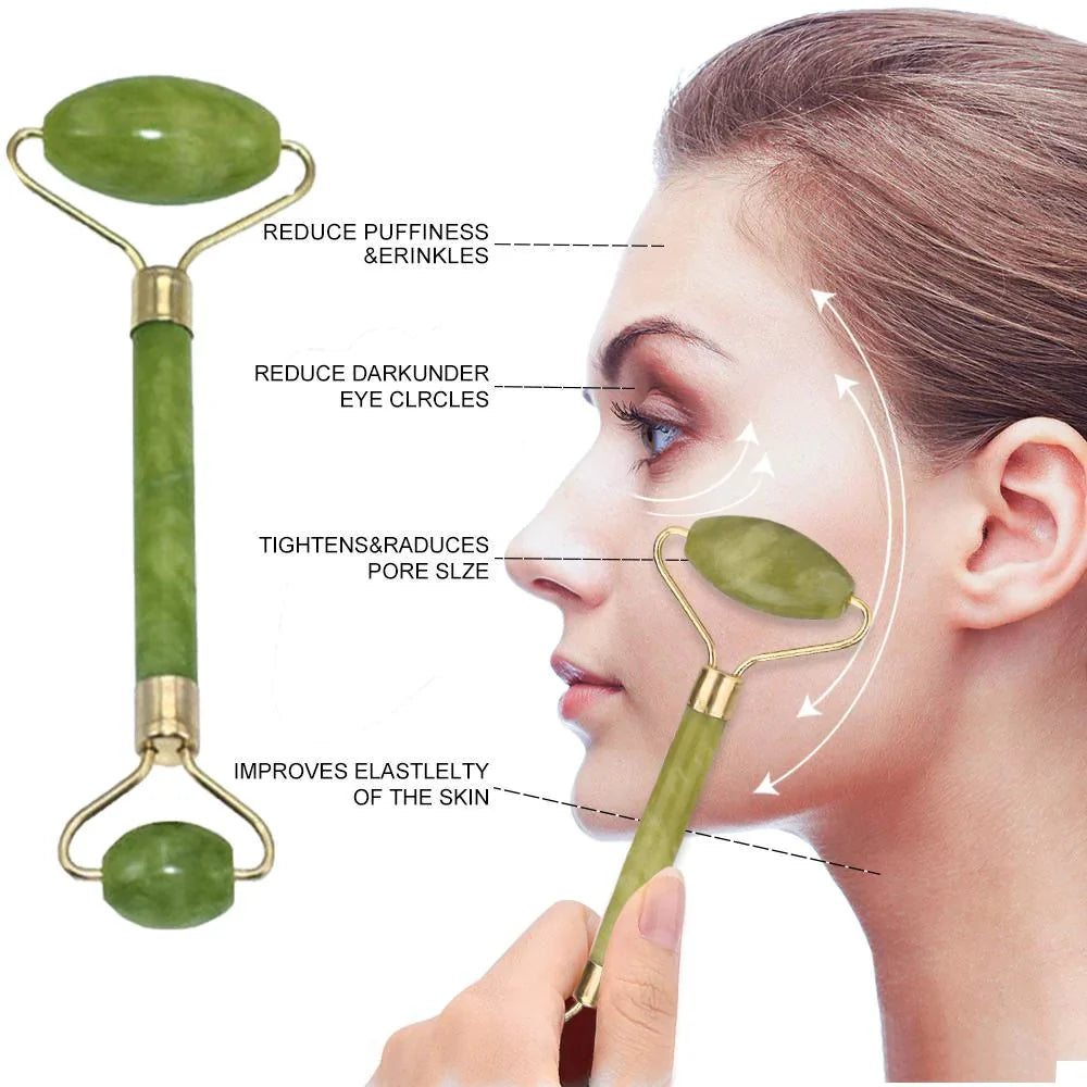 Jade Roller Massager Face Roller | Skin Stone | Anti-face Aging Neck wrinkles Massager