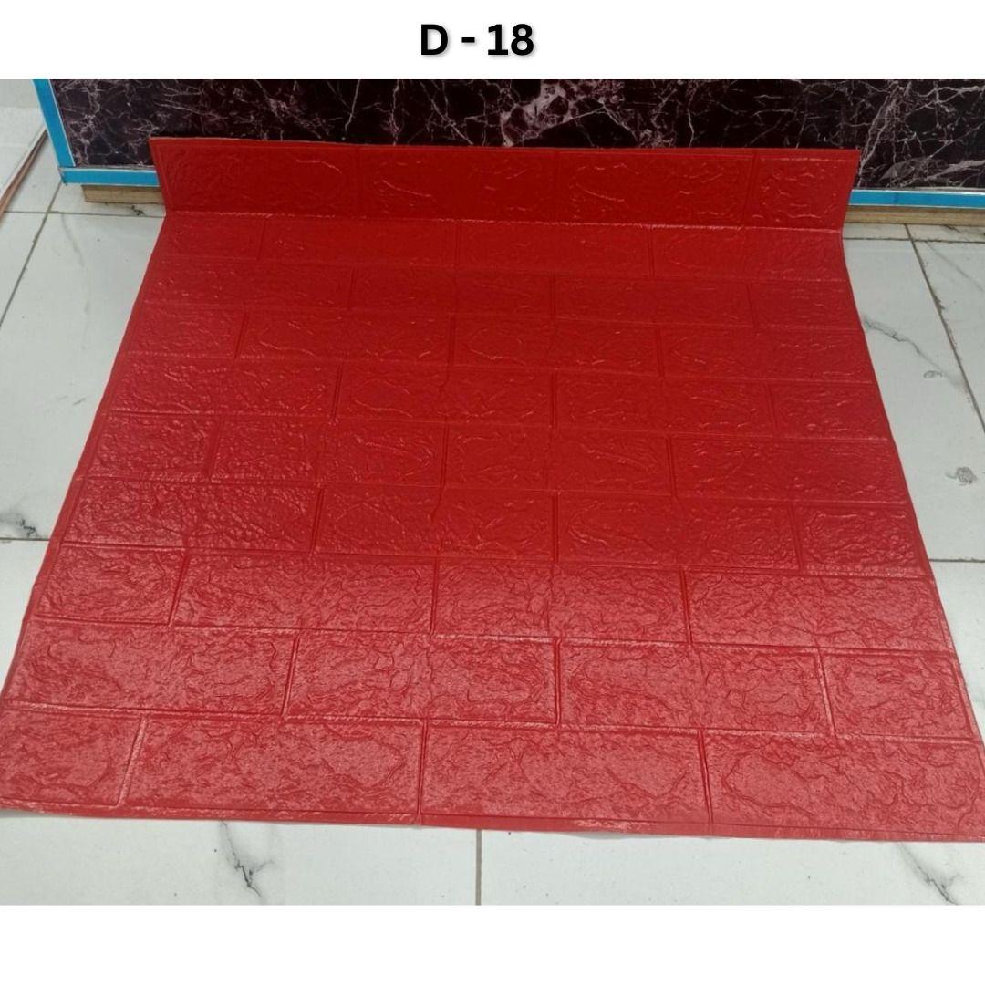 3D Brick Design Self-Adhesive