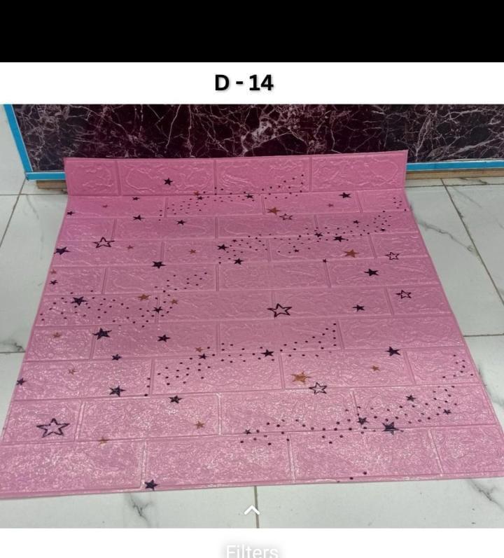 3D Brick Design Self-Adhesive