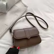 Crossbody Bag Solid Color Handbags Pouch Trendy Messenger Bag For Travel Work Or Office Daily Use
