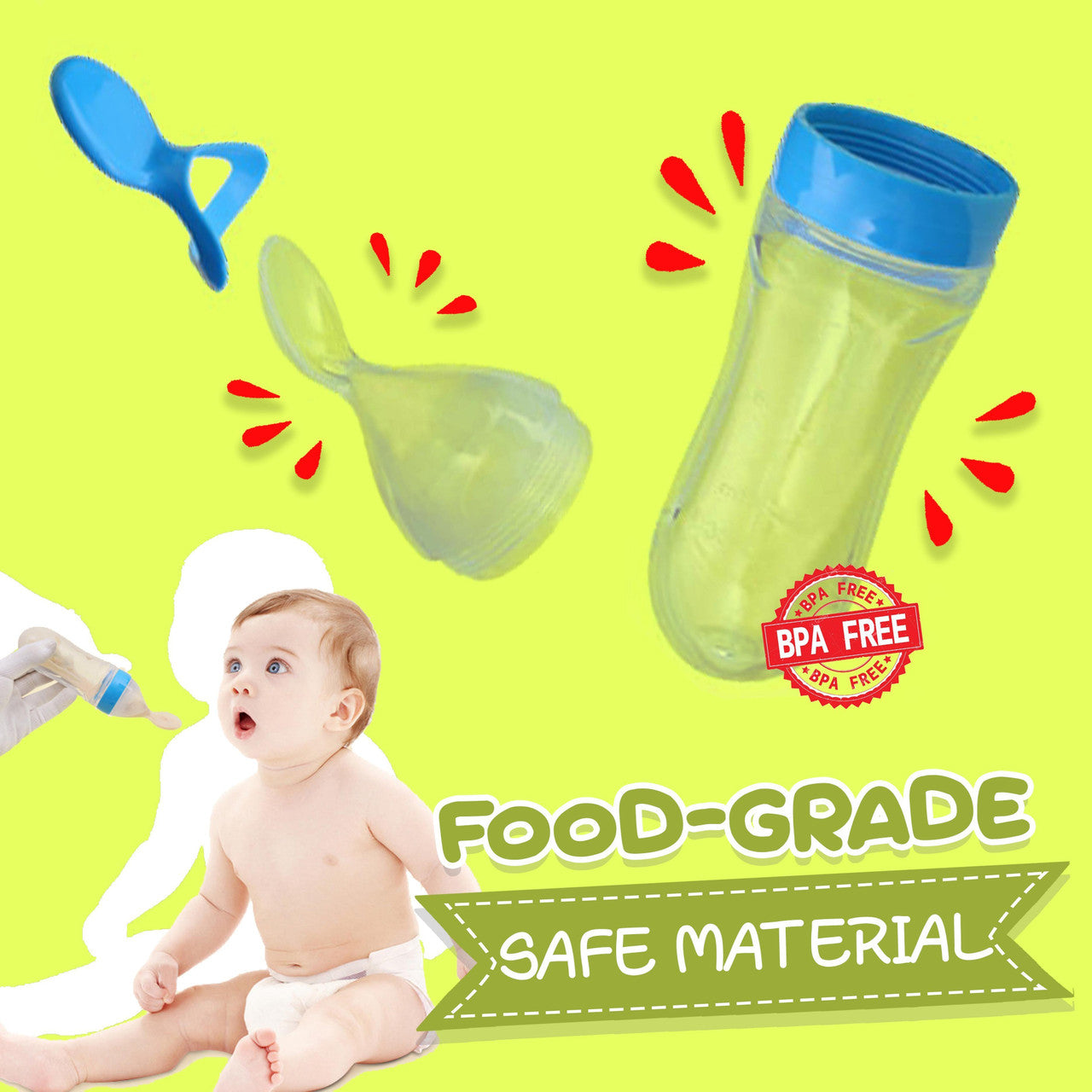 Silicone Baby Spoon Feeder